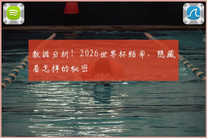 数据分析！2026世界杯赔率，隐藏着怎样的秘密